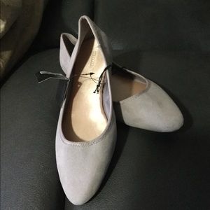 Forever 21 Flat Ballerina Shoes Beige Sz 7